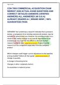 CON 7800 COMMERCIAL ACQUISITION EXAM  NEWEST 2026 ACTUAL EXAM QUESTIONS AND  CORRECT DETAILED ANSWERS &lpar;VERIFIED  ANSWERS&rpar; ALL ANSWERED &lbrace;40 Q & A&rcub;  ALREADY GRADED A&plus; &vert; BRAND NEW&excl; &vert; 100&percnt;  GUARANTEED PASS 
