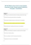 NR 503 &ndash; Midterm Exam Q & A &lpar;Latest Update&rpar;&colon; Population Health&comma; Epidemiology & Statistical Principles &lpar;Chamberlain&rpar; 2026&sol;2027