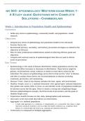 NR 503 &ndash; Epidemiology Midterm Exam &lpar;Weeks 1&ndash;4&rpar; Study Guide Questions with Complete Solutions &lpar;Chamberlain&rpar; 2026&sol;2027