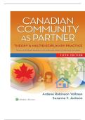 TEST BANK FOR Canadian community as partner Theory & multidisciplinary practice 5th edition by Ardene Robinson Vollman ISBN&colon;978-1975141370 COMPLETE GUIDE ALL CHAPTERS COVERED 100&percnt; VERIFIED A&plus; GRADE ASSURED&excl;&excl;&excl;&excl;&excl;NEW LATEST UPDATE&excl;&excl;&excl;&excl;&excl;