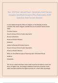 Nur 103 Final  Actual Exam  Questions And Correct  Answers &lpar;Verified Answers&rpar; Plus Rationales 2026  Question And Correct Answer&period; 