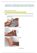 NR 304 &ndash; Exam 1&colon; Health Assessment II &ndash; Complete Study Guide with Questions and Verified Answers &lpar;Chamberlain&rpar; 2026&sol;2027