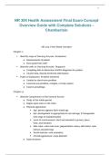 NR 304 &ndash; Health Assessment Final Exam Concept Overview Guide with Complete Solutions &lpar;Chamberlain&rpar; 2026&sol;2027