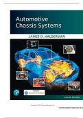 TEST BANK FOR Automotive Chassis Systems 8th Edition by James Halderman ISBN&colon; 9780135758571 COMPLETE GUIDE ALL CHAPTERS COVERED 100&percnt; VERIFIED A&plus; GRADE ASSURED&excl;&excl;&excl;&excl;&excl;&excl;NEW LATEST UPDATE&excl;&excl;&excl;&excl;&excl;