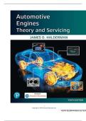 TEST BANK FOR Automotive Engines&colon; Theory and Servicing 10th Edition by James Halderman ISBN&colon;9780137469635 COMPLETE GUIDE ALL CHAPTERS COVERED 100&percnt; VERIFIED A&plus; GRADE ASSURED&excl;&excl;&excl;&excl;&excl;NEW LATEST UPDATE&excl;&excl;&excl;&excl;&excl;