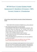 NR 304 Health Assessment II Chamberlain University 2026&sol;2027 &ndash; Exam 2 Questions and Answers &lpar;Latest Update&rpar;