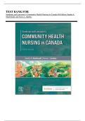 Test Bank for Stanhope and Lancaster&rsquo;s Community Health Nursing in Canada 4th Edition by MacDonald & Jakubec &mdash; Complete Guide &lpar;Chapters 1-18&rpar; A&plus;