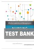 TEST BANK FOR Effective Leadership and Management in Nursing 9th Edition by Eleanor Sullivan ISBN&colon;978-0134153117 COMPLETE GUIDE ALL CHAPTERS COVERED 100&percnt; VERIFIED A&plus; GRADE ASSURED&excl;&excl;&excl;&excl;&excl;NEW LATEST UPDATE&excl;&excl;&excl;&excl;&excl;