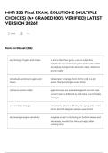 MHR 322 Final EXAM&comma; SOLUTIONS &lpar;MULTIPLE CHOICES&rpar; &lpar;A&plus; GRADED 100&percnt; VERIFIED&rpar; LATEST VERSION 2026&excl;&excl;