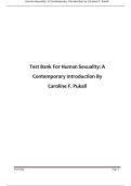 Test Bank for Human Sexuality&colon; A Contemporary Introduction by Caroline F&period; Pukall &vert;9780199023134&vert;All Chapters&vert; LATEST &vert;2025
