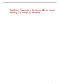 Test Bank&colon; Essentials of Psychiatric Mental Health Nursing &lpar;3rd Edition by Varcarolis&rpar;