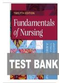 TEST BANK FOR Fundamentals of Nursing 12th Edition by Patricia A&period; Potter&comma; Anne G&period; Perry&comma; Stockert&comma; Hall&comma; Ostendorf ISBN&colon; 9780443124068 COMPLETE GUIDE ALL CHAPTERS COVERED WITH RATIONALES 100&percnt; VERIFIED A&plus; GRADE ASSURED&excl;&excl;&excl;&excl;&excl;NEW LATEST UPDATE&excl;&excl;&excl;&excl;&excl;
