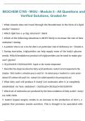 WGU Biochemistry C785 Module 5 &ndash; All Questions with Verified Solutions &lpar;Western Governors University&rpar; 2026&sol;2027