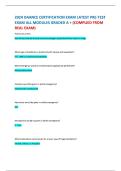 DAANCE Certification Exam Pre-Test &ndash; All Modules&comma; Graded A&plus;&comma; Compiled from Real Exams