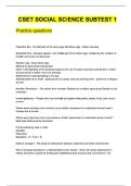 CSET Social Science Subtest 1 &ndash; Questions and Answers Solved Correctly