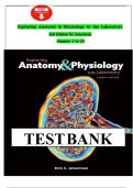 Test Bank for Exploring Anatomy & Physiology in the Laboratory&comma; 4th Edition by Erin C&period; Amerman