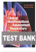 TEST BANK FOR Clinical Manifestations and Assessment of Respiratory Disease 9th Edition by Terry Des Jardins&comma; George G&period; Burton ISBN&colon;978-0323871501 COMPLETE GUIDE ALL CHAPTERS COVERED 100&percnt; VERIFIED A&plus; GRADE ASSURED&excl;&excl;&excl;&excl;&excl;NEW LATEST UPDATE&excl;&excl;&excl;&excl;&excl;