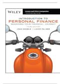 TEST BANK FOR Introduction to Personal Finance&colon; Beginning Your Financial Journey&comma; 3rd Edition ISBN&colon;978-1-394-24395-2 COMPLETE GUIDE ALL CHAPTERS COVERED 100&percnt; VERIFIED A&plus; GRADE ASSURED&excl;&excl;&excl;&excl;&excl;NEW LATEST UPDATE&excl;&excl;&excl;&excl;&excl;