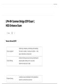 LPN-RN Summer Bridge 2019 Exam 1 &ndash; HESI Entrance Review & 100&percnt; Correct Answers
