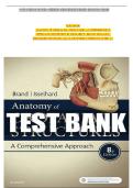 Anatomy of Orofacial Structures&colon; A Comprehensive Approach &lpar;8th Edition&rpar; by Richard W&period; Brand & Donald E&period; Isselhard &vert; All 36 Chapters Complete Test Bank Guide