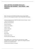 ABAA CERTIFIED AIR BARRIER SPECIALIST &vert; QUESTIONS AND ANSWERS &vert; 2026 UPDATE &vert; 100&percnt; CORRECT&excl;&excl;
