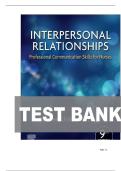 TEST BANK FOR Interpersonal Relationships&colon; Professional Communication Skills for Nurses 9th Edition by Kathleen Underman Boggs ISBN&colon;978-0323551335 COMPLETE GUIDE ALL CHAPTERS COVERED 100&percnt; VERIFIED A&plus; GRADE ASSURED&excl;&excl;&excl;&excl;NEW LATEST UPDATE&excl;&excl;&excl;&excl;&excl;