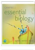 TEST BANK FOR Campbell Essential Biology with Physiology&comma; 7th edition &comma;by Simon&comma; Dickey&comma; Reece&comma; Hogan COMPLETE GUIDE ALL CHAPTERS COVERED 100&percnt; VERIFIED A&plus; GRADE ASSURED&excl;&excl;&excl;&excl;NEW LATEST UPDATE&excl;&excl;&excl;&excl;