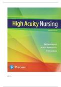 TEST BANK FOR High-Acuity Nursing 7th Edition by Kathleen Wagner&comma; Melanie Hardin-Pierce&comma; Darlene Welsh&comma; Karen Johnson ISBN&colon;978-0134459295 COMPLETE GUIDE ALL CHAPTERS COVERED 100&percnt; VERIFIED A&plus; GRADE ASSURED&excl;&excl;&excl;&excl;NEW LATEST UPDATE&excl;&excl;&excl;&excl;