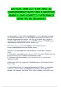 ANTHEM - 2026 CERTIFICATIONS &vert; 80 COMPREHENSIVE QUESTIONS & ANSWERS &vert; GRADE A &vert; 100&percnt; CORRECT -THE ULTIMATE GUIDE FOR YR&period; &lpar;2026&sol;2027&rpar;