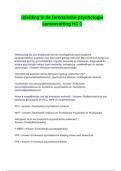 Inleiding in de forensische psychologie samenvatting HC 1
