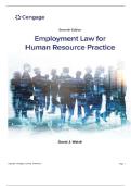 TEST BANK FOR Employment Law for Human Resource Practice 7th Edition by David Walsh ISBN&colon;978-0357717547 COMPLETE GUIDE ALL CHAPTERS COVERED 100&percnt; VERIFIED A&plus; GRADE ASSURED&excl;&excl;&excl;&excl;&excl;NEW LATEST UPDATE&excl;&excl;&excl;&excl;&excl;