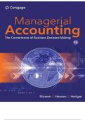 TEST BANK FOR Managerial Accounting&colon; The Cornerstone of Business Decision-Making 9th Edition by Maryanne Mowen&comma; Don Hansen&comma; Dan Heitger ISBN&colon;979-8214041902 COMPLETE GUIDE 100&percnt; VERIFIED A&plus; GRADE ASSURED&excl;&excl;&excl;&excl;&excl;NEW LATEST UPDATE&excl;&excl;&excl;&excl;&excl;