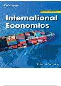 TEST BANK FOR International Economics 19th Edition by Robert Carbaugh ISBN&colon;978-8214041606 COMPLETE GUIDE ALL CHAPTERS COVERED 100&percnt; VERIFIED A&plus; GRADE ASSURED&excl;&excl;&excl;&excl;&excl;NEW LATEST UPDATE&excl;&excl;&excl;&excl;