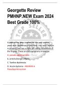 Georgette PMHNP Review &vert; Verified Solutions & 100&percnt; Correct Answers &ndash; New Exam