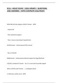 ECLS &sol; ADULT ECMO &vert; 2026 UPDATE &vert; QUESTIONS AND ANSWERS &vert; WITH COMPLETE SOLUTION&excl;&excl;