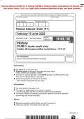 Pearson Edexcel GCSE &lpar;9&ndash;1&rpar; History PAPER 3&colon; Modern depth study Option 30&colon; Russia and  the Soviet Union&comma; 1917&ndash;41 JUNE 2025 Combined Question Paper and Mark Scheme 