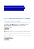  ATI RN Integrated Nursing Exam 2026&lowbar;2027 &lowbar; 1&ndash;180 Maternal Child Nursing Questions and Correct Answers&period;pdf