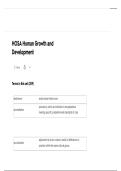 HOSA Human Growth and Development Q&A &ndash; Questions and Answers Solved Correctly