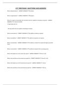 CVT 2500 EXAM 1 QUESTIONS AND ANSWERS