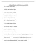 CVT 1610 EXAM 1 QUESTIONS AND ANSWERS