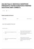 LRA 226 Week 2 &vert; 2025 EXAM QUESTIONS &vert;FREQUENTLY TESTED QUESTIONS &vert;&vert;VERIFIED SOLUTIONS &lpar;100&percnt; CORRECT&rpar;