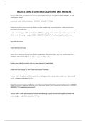 FAC 023 EXAM STUDY EXAM QUESTIONS AND ANSWERS