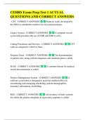 CEHRS Practice test 1 UPDATED Study  Guide QUESTIONS AND CORRECT  ANSWERS -