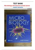 Microbiology with Diseases by Body System Test Bank 5th Edition &vert; Bauman