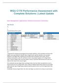 Package deal for WGU C170 Database Management Applications  Assessment with Complete Solutions &lpar;Western Governors University&rpar; 2026&sol;2027