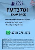 FMT3701 EXAM PACK 2026 - DISTINCTION GUARANTEED