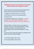 CMSRN Study Guide Practice Questions with Solution  2026 Complete Exam Prep&vert;&vert;Newest Exam&excl;&excl;&excl; 