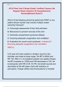 ATLS Post Test 2 Study Guide &vert; Verified Trauma Life  Support Exam Answers & Comprehensive  Review&vert;&vert;Newest Exam&excl;&excl;&excl; 