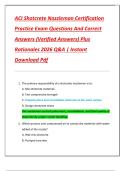ACI Shotcrete Nozzleman Certification  Practice Exam Questions And Correct  Answers &lpar;Verified Answers&rpar; Plus  Rationales 2026 Q&A &vert; Instant  Download Pdf