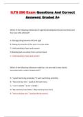 ILTS 290 Exam Questions And Correct Answers&vert; Graded A&plus;